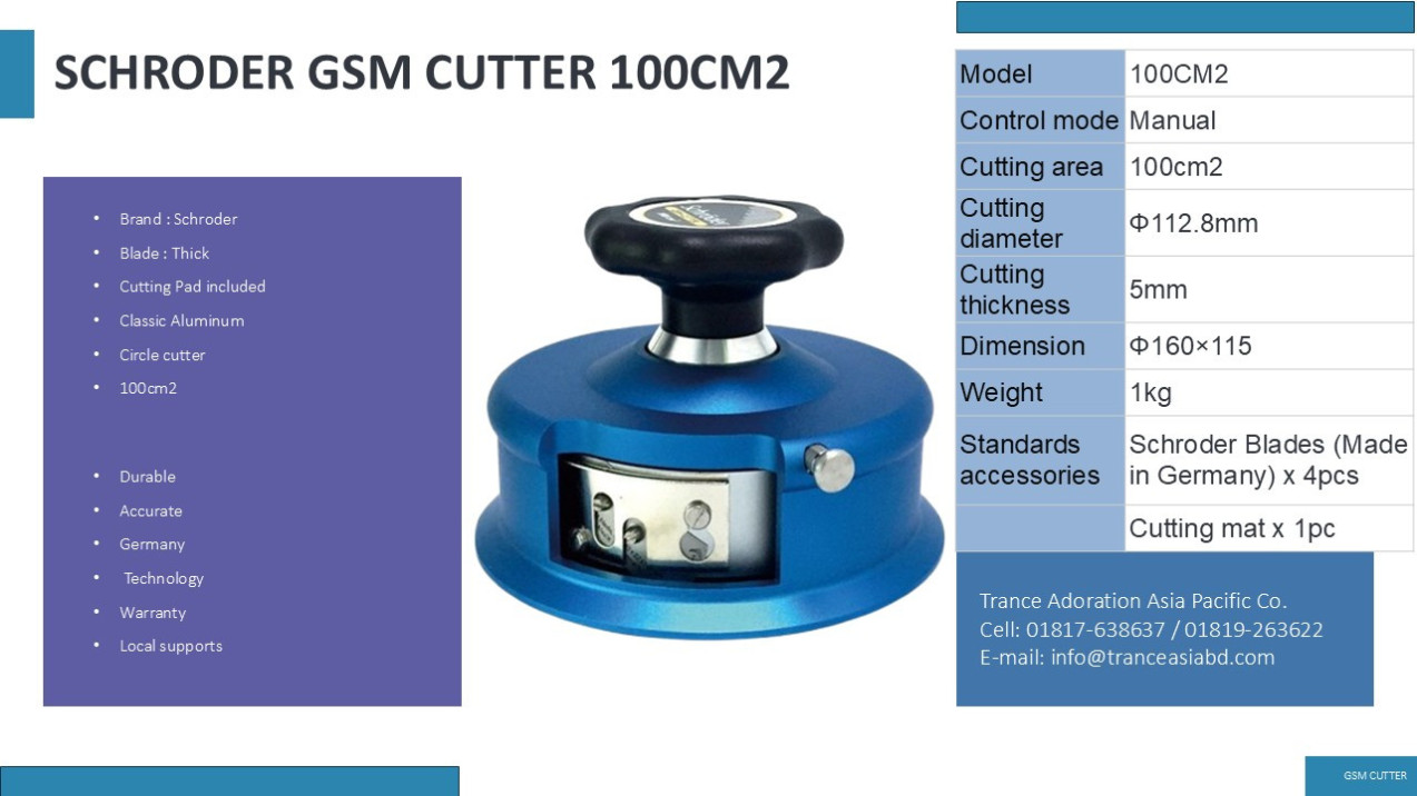 Gsm Cutter iSchroder in Bangladesh 