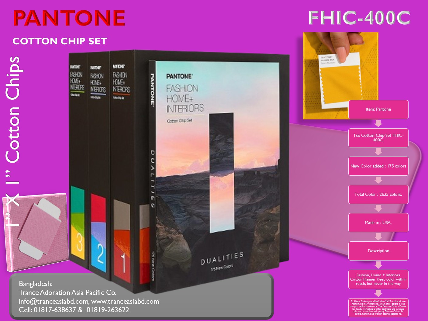 Pantone TCX Cotton Chip Set 