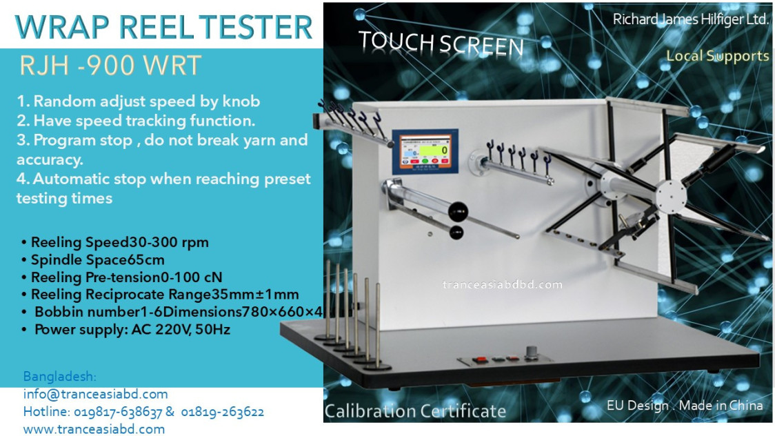 Yarn Wrap reel Tester Richard Jamesh Hilfiger