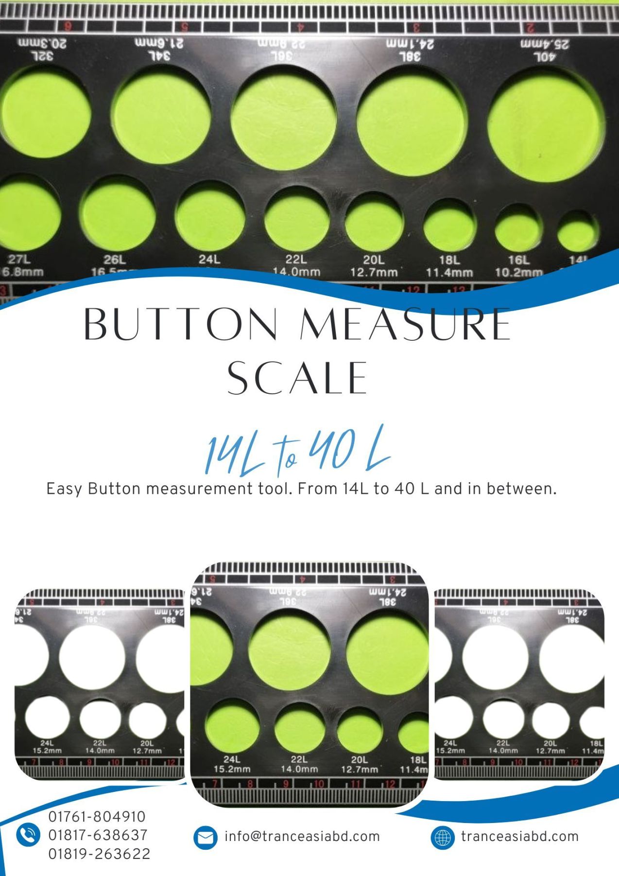 Button Measure Scale